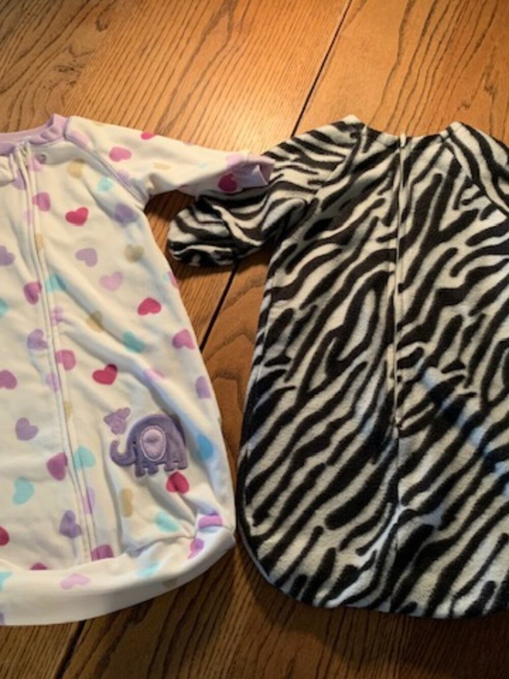 2 Sleep sacks, 0-9 month, both like New, Very Soft